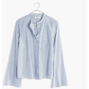 Madewell bell sleeves button down shirt